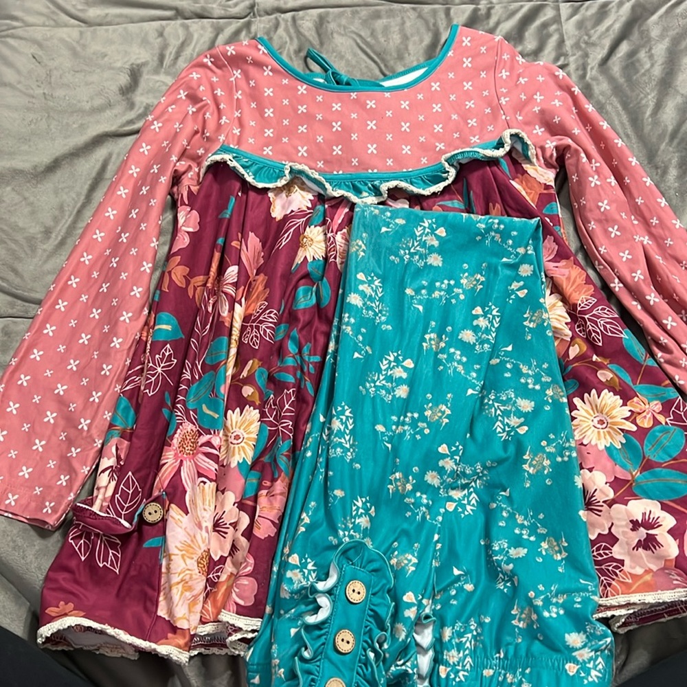 Cheeky Plum long sleeve tunic set size 10